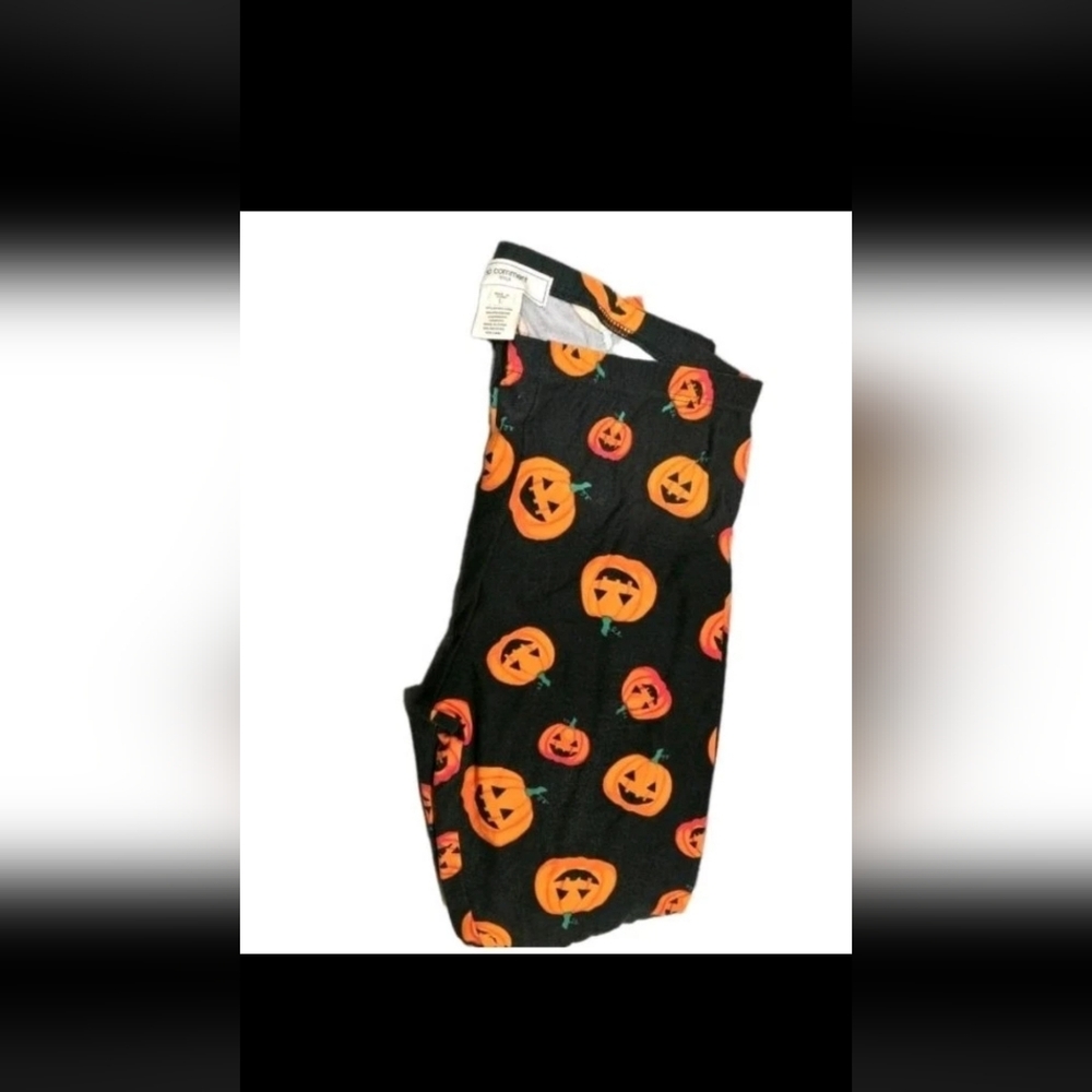 No Comment NY•LA  Black And Orange Yummy Leggings Women’s Size Large